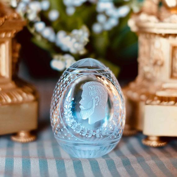 Яйцо хрустальное сувенирное Nicholas II